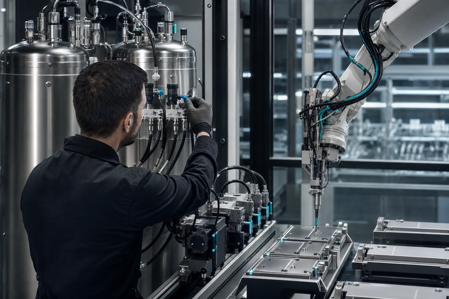 Industrijski lepilni sistem
